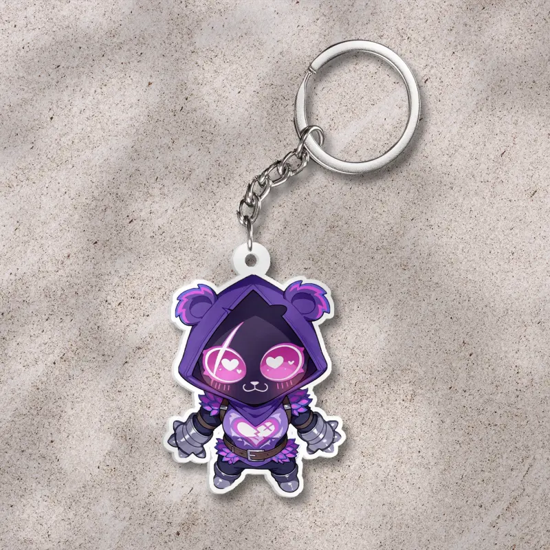 Fortnite Raven Team Leader keychain, Ravenfortnite, Raven Fortnite keychain