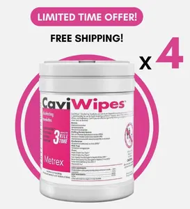 Surface Disinfecting Wipes – Large Canister (Pack of 4)