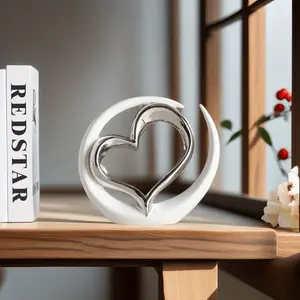 Lovely Creative Ceramic Statue Ornaments, Home Decoration Modern Art Statues, Multiple Styles, Indoor/outdoor Use, No Electricity Required, Perfect For Home Decoration, Party Decoration, Center Decoration, Wedding Decoration