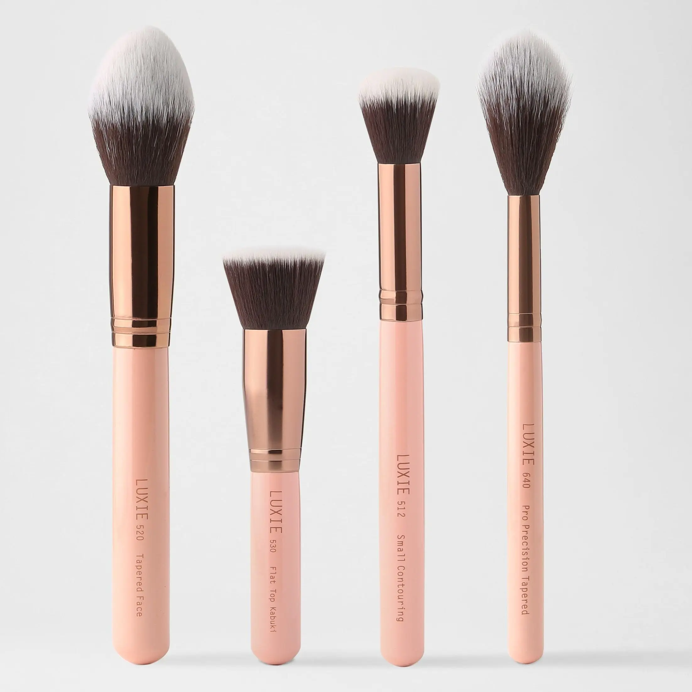 LUXIE Powder Contour Makeup Brush Set -  Precision Brushes, High Quality, Professional Contouring and Fluffy Brushes