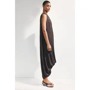 H&M Draped bubble-hem dress