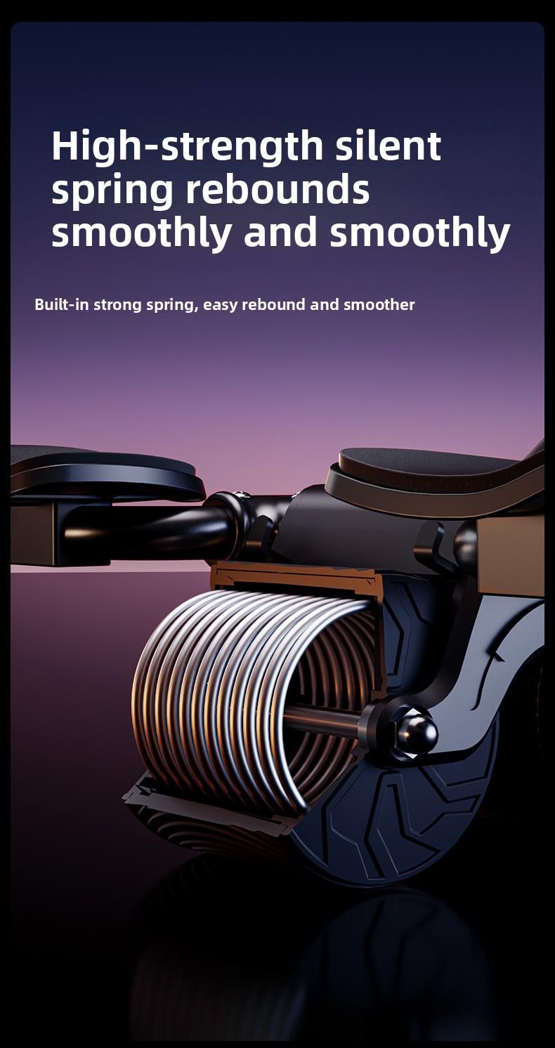 Abdominal wheel, factory direct sale, suitable for assisting core muscle training, automatically rebounds, equipped with a timer, ideal for home workouts, best choice for fitness enthusiasts