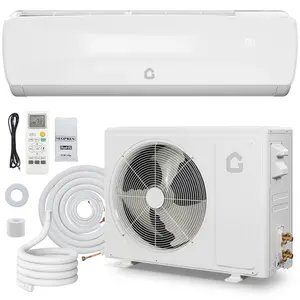 9K/12K/18K BTU Mini Split AC/Heating System - Cools & Heats Up to 1500 Sq.Ft, Includes Installation Kit,208/230V Wall Mounted Air Conditioner,,19 SEER2 Ultra Efficient Heat Pump with WIFI