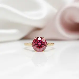 2ct Round Cut Diamond Option 6 Prong Engagement Ring