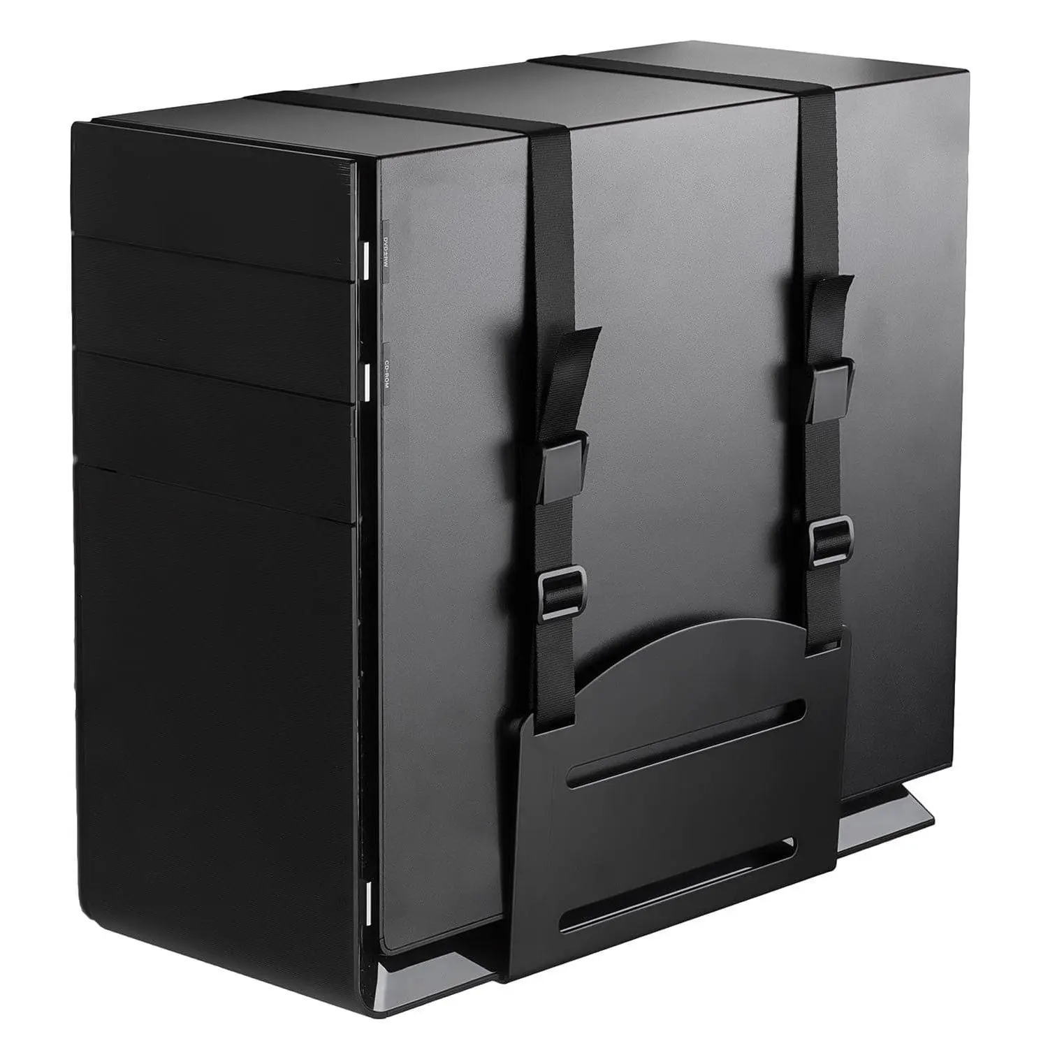 Mount-It! Wall Mounted CPU Holder with Secure Straps