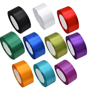 4cm/1.57inch Wide Satin Ribbon Roll, Pure Color Fabric Ribbon for Graduation Gift Wrapping, Chair Sashes, Valentine's Day Wedding Birthday Party Decorations