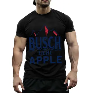 Apple Flag TShirt Patriotic 4th of July Graphic Tee for Men American Beer Shirt with Bold USA Style