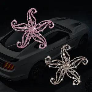 Shiny Starfish Car Sticker, Easy to Install Cartoon Fantasy Decal, Suitable for Cars Trucks Motorcycles Glass Windows Laptops, Best Gift, Car Decals