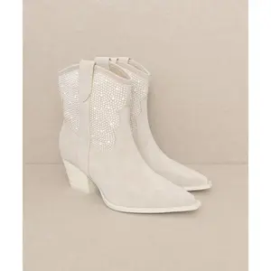 OASIS SOCIETY Cannes - Pearl Studded Western Boots