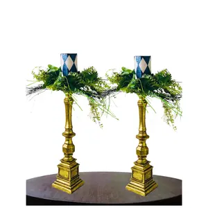 Candle holders, Large Candle Holder, Year Round Decor, Candelabra, Floral Candle Holder, Floral Glass Candle Sticks