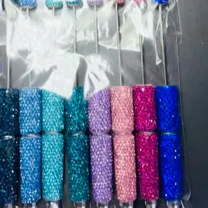 Beadable Pens in Multiple Styles Bling Rhinestone Bubble Designs for Stylish Writing