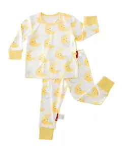 aqpa 92% Bamboo Viscose Girls  Set Vibrant Print 2-Piece Super Soft Toddler Sleepwear for All Night Comfort pajamas