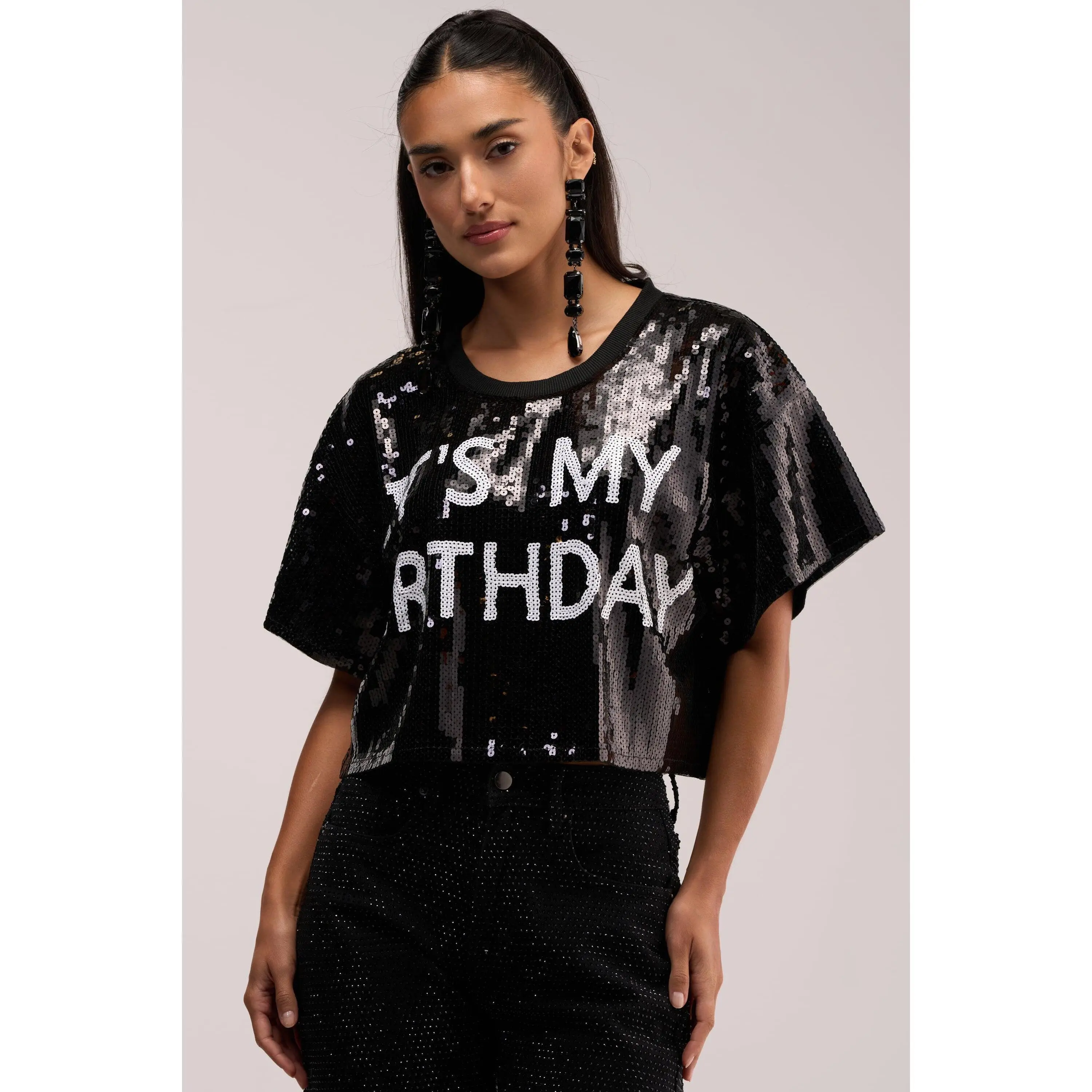 IT'S MY BIRTHDAY SEQUIN T-SHIRT