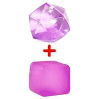 Polygon + square purole combinatio