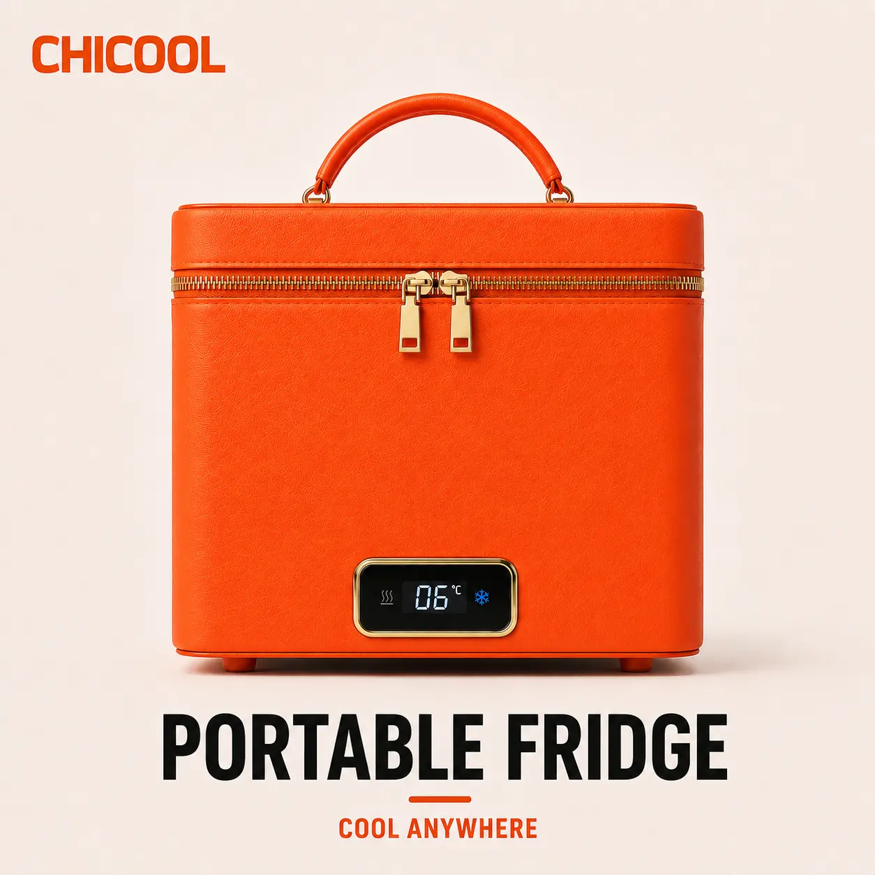 Chicool 5L Mini Fridge for Skincare, Drinks & Snacks, Portable Beauty Refrigerator with Cooling & Warming, AC/DC/USB Powered Small Fridge for Bedroom, Office, Car, Dorm & Travel