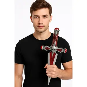 Sacrificial Dagger Prop with Faux Ruby Trim - Halloween Costume Accessory
