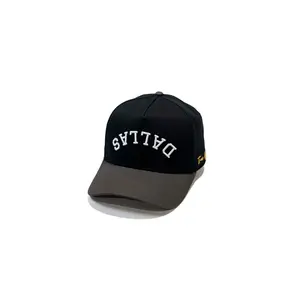 Precurved Dallas snapback -  CHARCOAL / BLACK