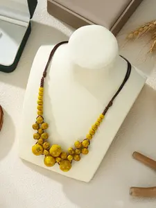 Unique Beaded Braided Rope Necklace, Bohemian Style Jewelry for Women, Festival Party Accessory, Gift Idea, Fashionable Pendant Design