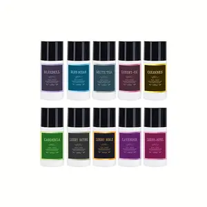 Smart Car Air Freshener Diffuser Set, 10-Piece Essential Oil Spray Set with Long-Lasting Fragrance, Metal Enclosure Waterless Car Aromatherapy Diffuser, Car Accessory