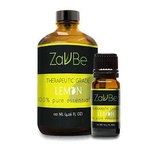 ZAVBE Lemon Essential Oil (Citrus Limonum) 100% Pure, Natural, Therapeutic Grade