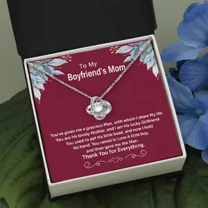 Best Gift for Mom  Stepmom Edition Love Knot Necklace