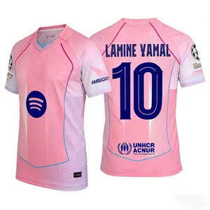 2025 2026 pink Yamal 10 Short Sleeve Soccer Jersey