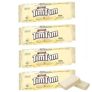 Tim Tam WHITE Chocolate Biscuits (Pack of 4 x 165g Ea) ... Imported from Australia ...