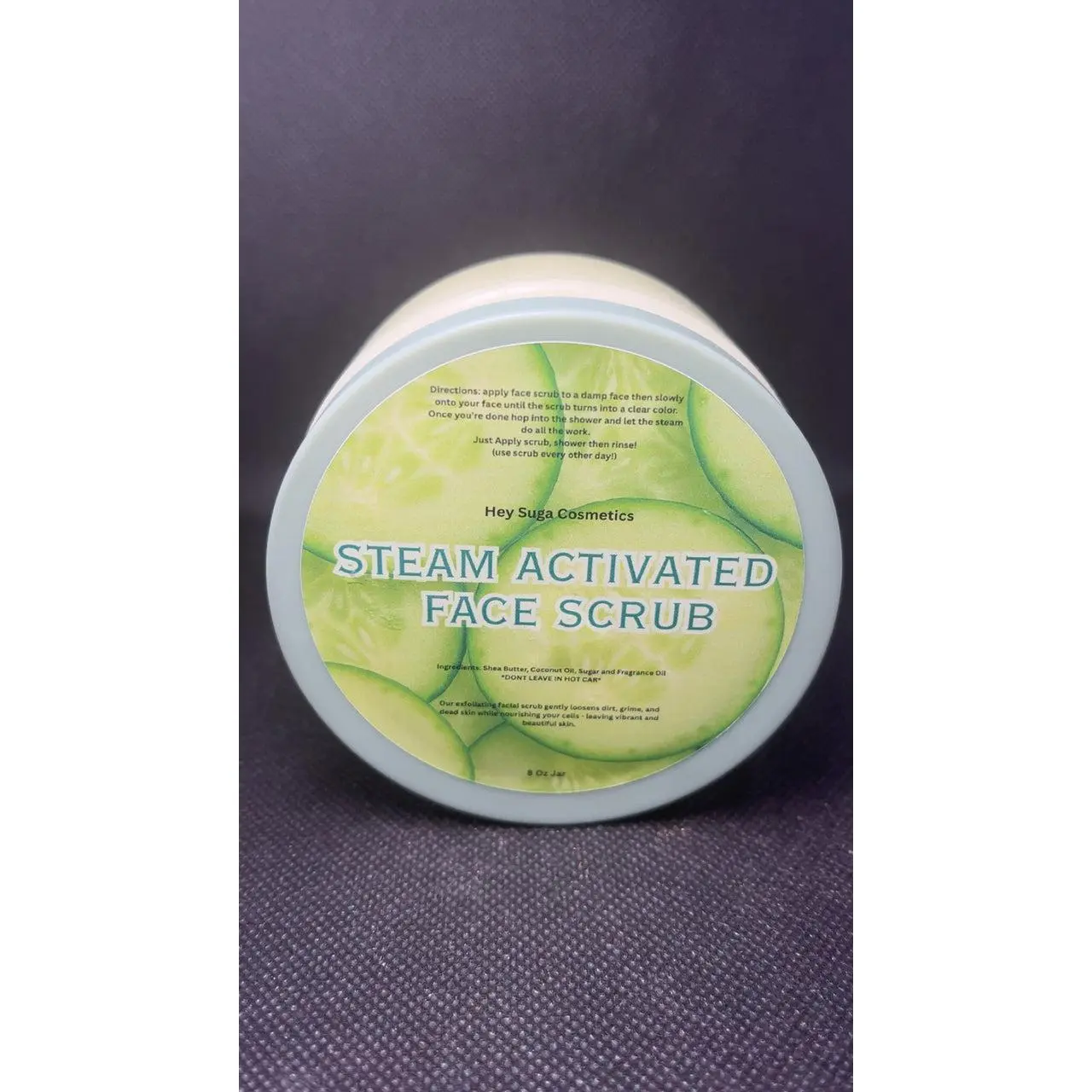 Steam Activated Face Scrub Coconut Sugar Brightening Clear Exfoliant Facial Shea Nourishing