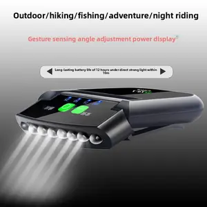 Induction LED Headlight, Camping Night Fishing Clip Hat Light, Rechargeable Bright Light, Super Bright Hat Brim Head-mounted Waterproof Bait Light