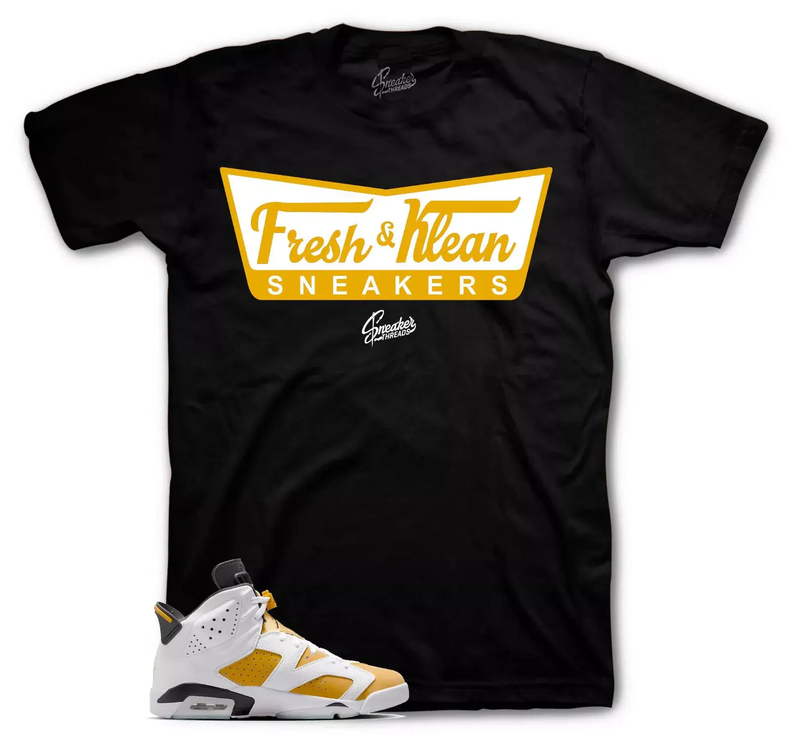 Shirts To Match Jordan 6 Yellow Ochre Sneakers - Fresh & Klean Tees
