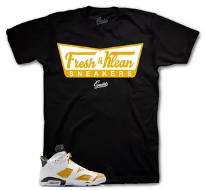 Shirts To Match Jordan 6 Yellow Ochre Sneakers - Fresh & Klean Tees