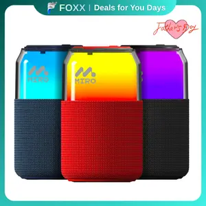 【P1】Miro 360° Stereo Soda Can Speaker – Smart LED, TWS, 10Hr Playtime – Perfect for Parties, Travel, Home Entertainment & Outdoor Fun, Ideal Gift for Music Lovers & Tech Enthusiasts