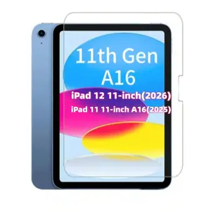 1pc iPad Tempered Glass Screen Protector, Tablet Protector, HD Clear Anti-Scratch Shockproof Full Coverage, Fingerprint Resistant Touch Sensitive Film