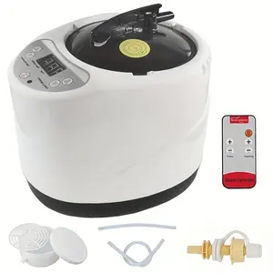 1 3-liter 1200W portable sauna machine, portable steam generator with remote control, stainless steel pot, spa machine with timer display, suitable for sauna room accessories, sauna steamer