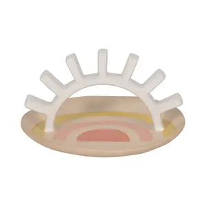 Sagebrook Home Ceramic Multi 6" Sunshine Trinket Tray Plates Aesthetic