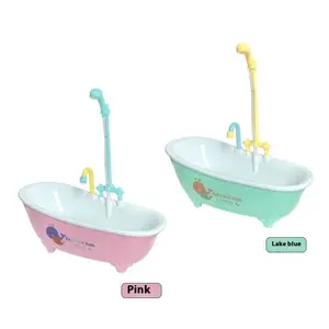 Hot Selling Parrot Bathing Tub Pet Supplies Electric Bathtub Doll Play Water Bath Toy, Bath Bubble Maker, Fun and Interactive Sensory Bird Accessories
