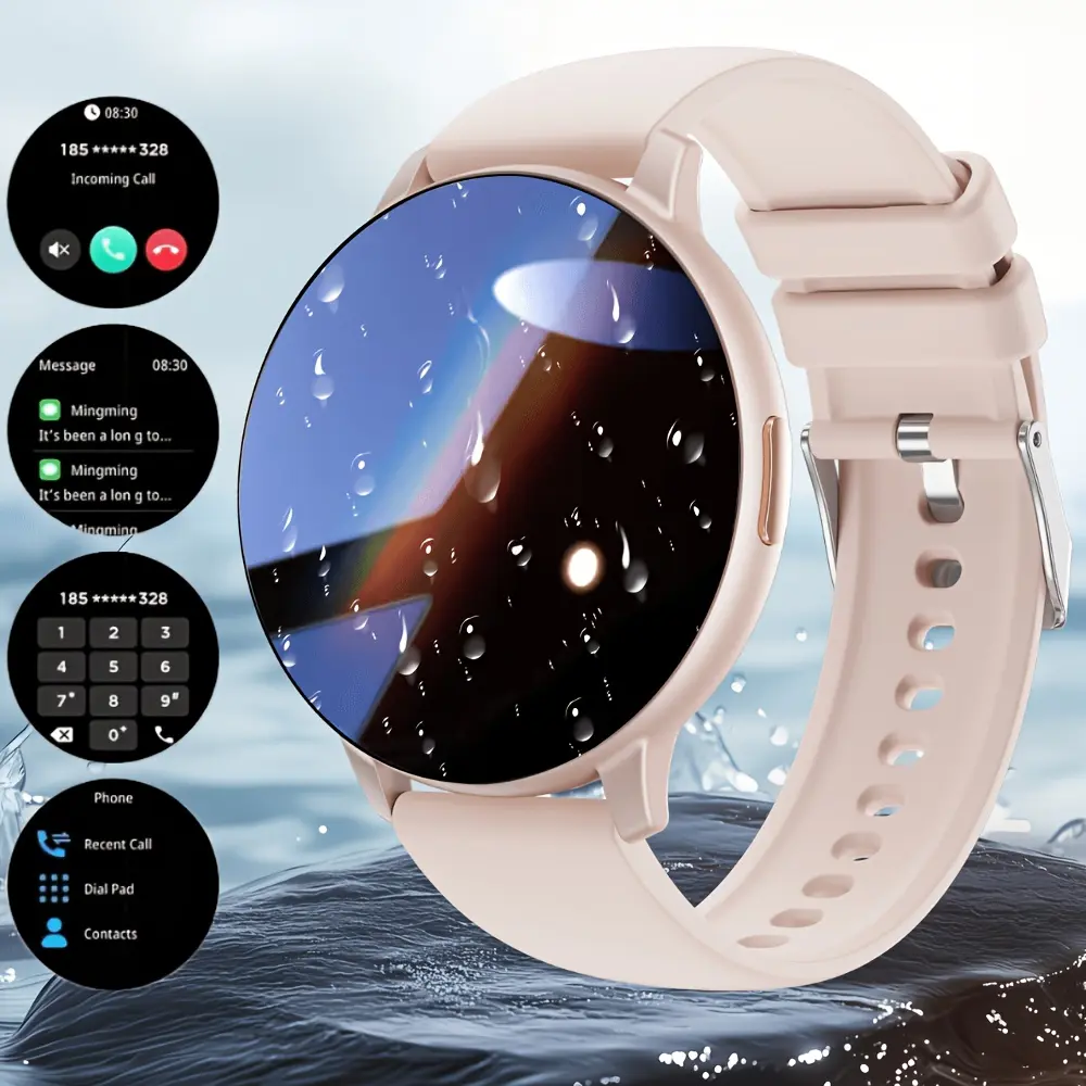 Digital Wrist Watch Unisex, Silicone Strap IP68 Waterproof, Wireless Call & Text, 10+ Sports Modes, Remote Camera Control, Fitness Tracking, Compatible with iOS & Android, Valentine's Day Gift