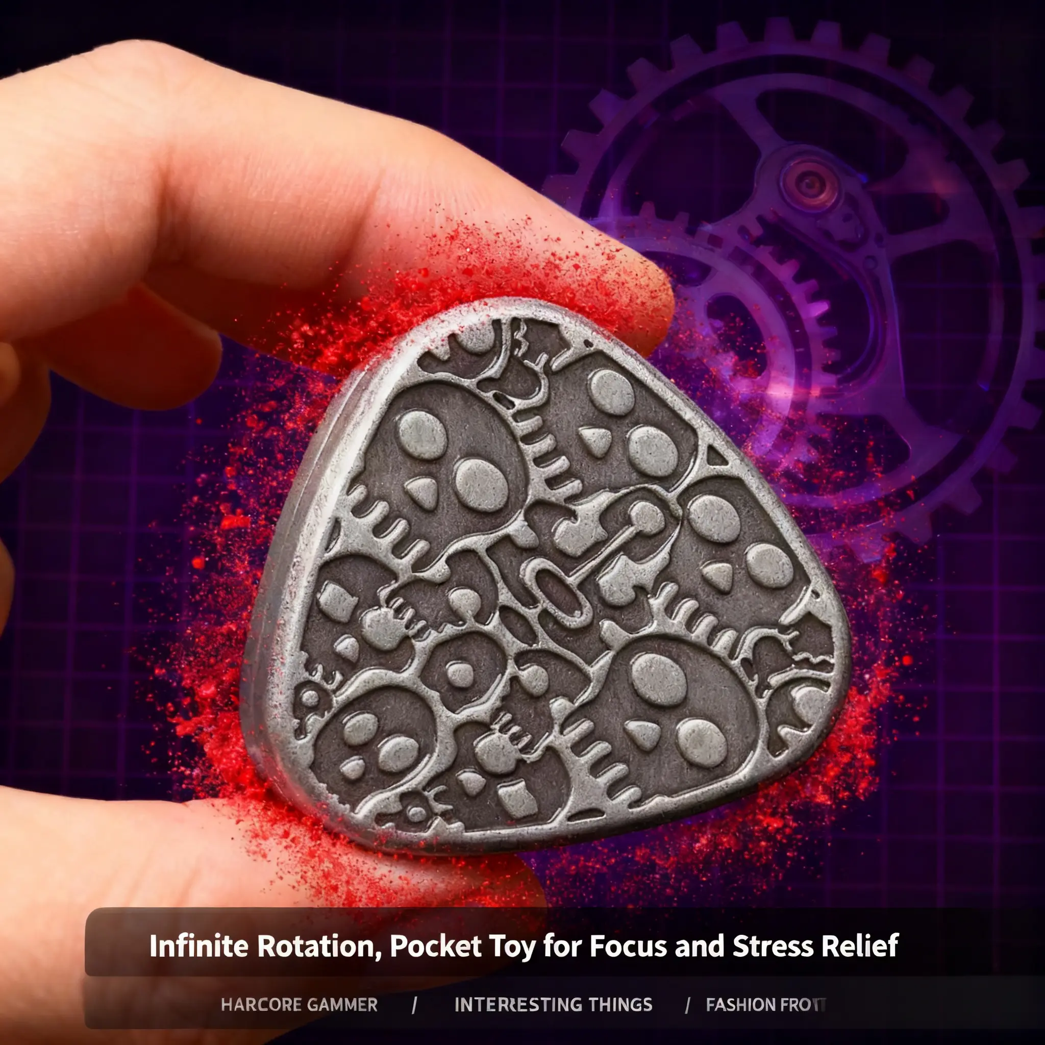 Infinite Rotation pocket Fidget toy,Premium Fidget Slider Built to Last  Metal Fidget Toy with Smooth Bearings, Ideal for Relaxation And Relax, Toy for Focus and Stress Relief