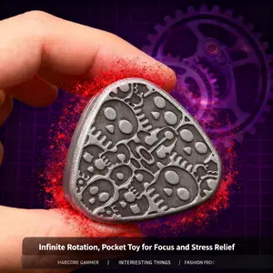 Infinite Rotation pocket Fidget toy,Premium Fidget Slider Built to Last  Metal Fidget Toy with Smooth Bearings, Ideal for Relaxation And Relax, Toy for Focus and Stress Relief