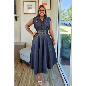 Midi Delight Denim Bodysuit/Skirt Set