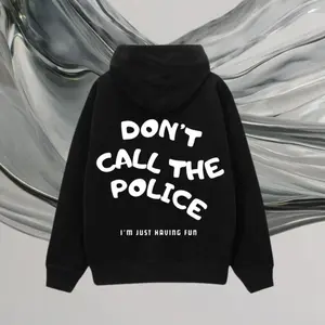 ToolHeaven Autumn and winter Dont Call The Police Hoodie Motorcycle Hoodie - Casual Hoodie for Men and Women - Soft Cotton Comfortable Everyday Wear sweatshirt Prints