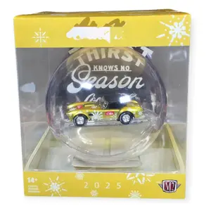 M2 Machines 2025 C-C Holiday Ornament - Yellow/Gold  Car