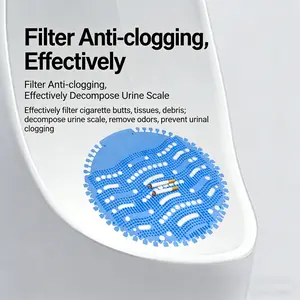 8pcs Urinal Scent Tablets, Men's Urinal Deodorizer, Anti-Clog Filter Net, Odor Removal, Hotel Use, Special Purpose