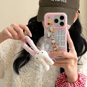 Double Layer Glitter Mickey Mouse Phone Case for Apple iPhone 17 Pro Max, Creative Fashionable Phone Cover, Stylish Mobile Protection