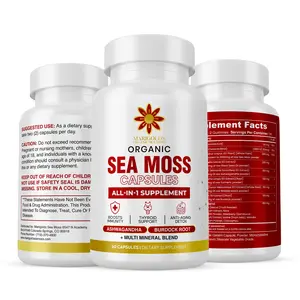 Marigold's Glow Getter All-In-1 Bundle - Organic Sea Moss Capsules with Ashwagandha Black Seed Oil & More - 90-Day Supply - Vegan Non-GMO - For Women's Wellness