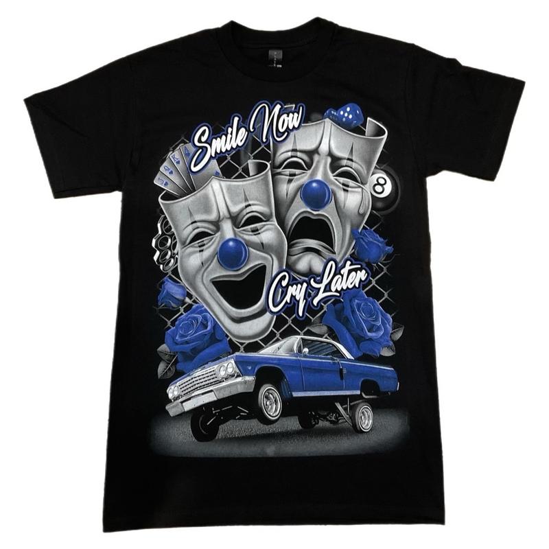 Smile Now Cry Later T-Shirt,womenswear top,menswear top t-shirt. Tshirt Shortsleeve Streetwear