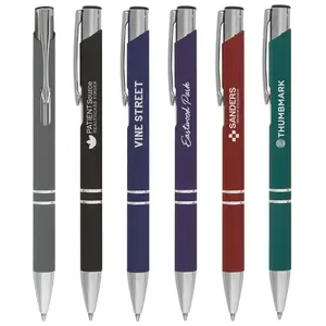 Personalized Tres-Chic Softy Metal Pen Laser Engraved