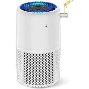 Air Purifier for  Bed,  H13 HEPA Air Filter For  Pollen Dander Hair Smell Air Cleaner, 3-in-1 Filter with Sleep Mode, Quiet Air Cleaner For Pets, ,   (White)