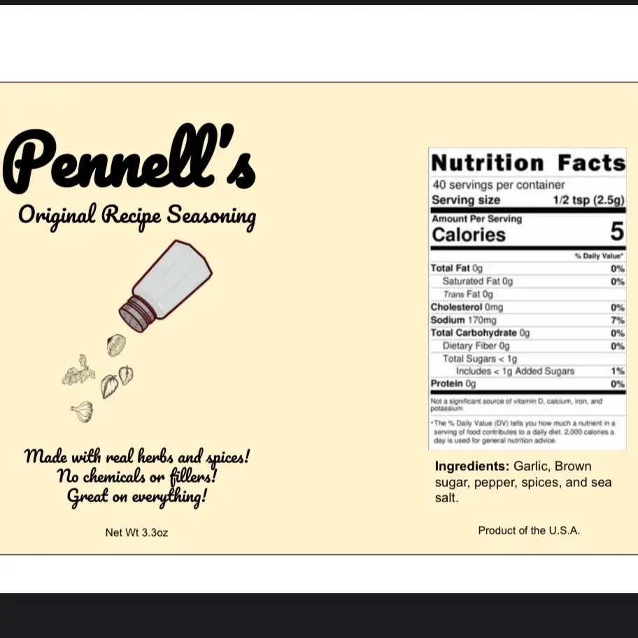 Pennell’s original recipe seasoning spice