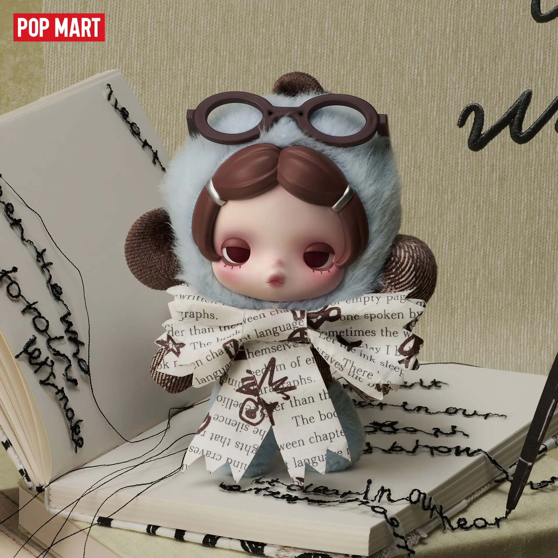 unboxing - POP MART θ SKULLPANDA Off Mode Series Plush Doll Pendant Blind Box